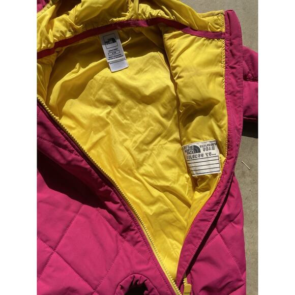 The NORTH FACE Infant Puffer Quilted Snowsuit Baby Coat Girl 6-12 Months Pink - Picture 9 of 14